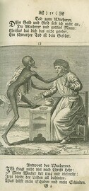 Death dances with a moneylender