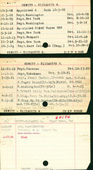 Elizabeth M. Hewitt's Nurse Corps Index Card