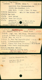 Della Knight's Nurse Corps Index Cards