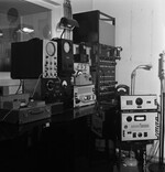 Equipment of Yleisradio's workshop's laboratory, ca. 1938.