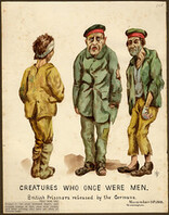 Creatures Who Once Were Men. British Prisoners Released by the Germans. November 14th, 1918. Sweveghem