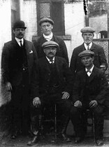 Men in flat caps circa 1900 (archive ref DDX1319-6-22)