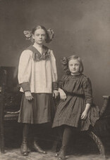 Portrait of two young girls, date unknown