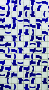 Ventania Autor: Athos BulcÃ£o Ano: 1960  TÃ©cnica: Pintura em azulejo