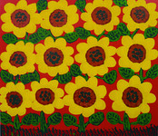 Girassol Autor: AntÃ´nio Poteiro TÃ©cnica: Serigrafia (91/120) DimensÃµes: 70cm x 70cm