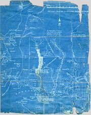 Blueprint map showing holdings of Capilano Timber Co. Limited