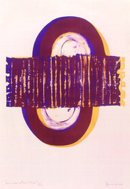 Cromossoma CromÃ¡tica Autor: Maria Bonomi Ano: 1971 TÃ©cnica: Xilogravura (15/20)  DimensÃ£o: 62cm x 57cm
