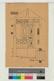 HeikkilÃ¤n aitta ja vierashuonerakennus, mittauspiirustus