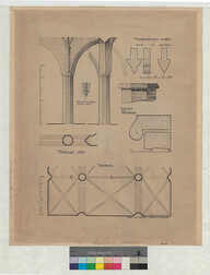 Paraisten kirkko, detaljit, mittauspiirustus