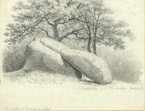 Stone slab for prehistoric sacrifice, Hjuleberg, Halland, Sweden