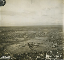 Aerial view of Citadel Hill looking northwest