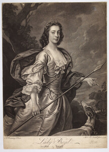 Lady Boyd as the Goddess Diana