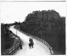 Soldiers Gap on the newly completed section of highway at Mt Victoria.
