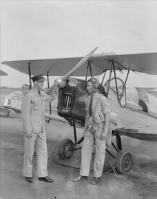 Flight Lieutenant Wilson and Student, about 1940-1944