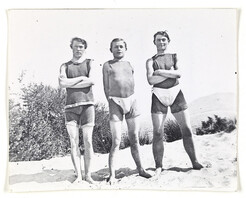 New Town Harriers Club at Bellerive - Percy Cavanagh, S. Harvey and C. J. Allen