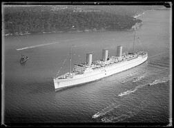 Empress of Britain, Sydney Harbour, 1938,  Milton Kent, State Library of New South Wales ON 447/Box 159
