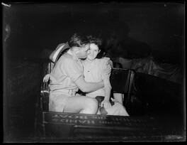 Couple photographed at Luna Park using an infra-red camera, 1943, Ivan Ives