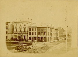 King St. East at James. [1865 or 1866]