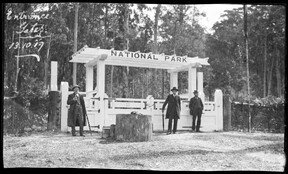 Entrance gates, Mt Field National Park