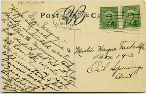 Gage Park and Fountain, Hamilton, Canada. 10 Jan 1947