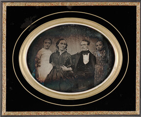 Daguerreotype. Town council member with his family.